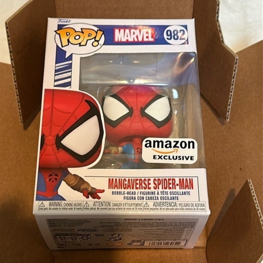 Funko Pop Marvel #982 Mangaverse Spider Man Amazon Treasure Truck Exclusive